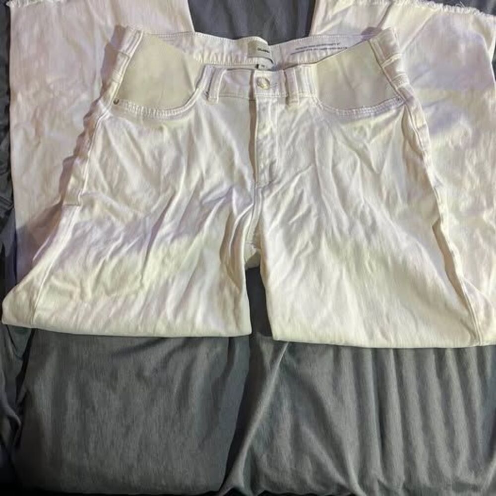 DL1961 Hepburn Wide Leg Maternity Jeans Size 29 $249